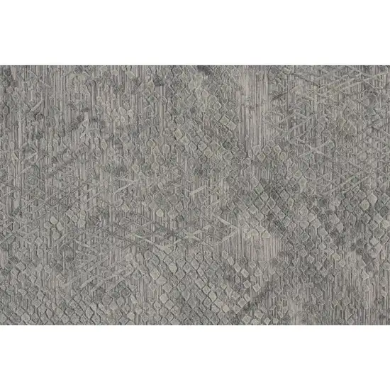 10' Abstract Hand Woven Runner Rug Photo 3