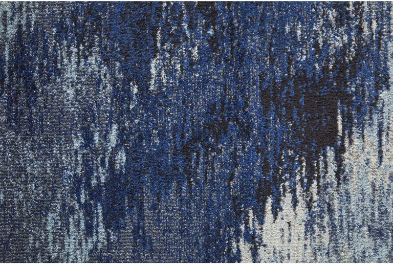 10' Abstract Power Loom Runner Rug Photo 3