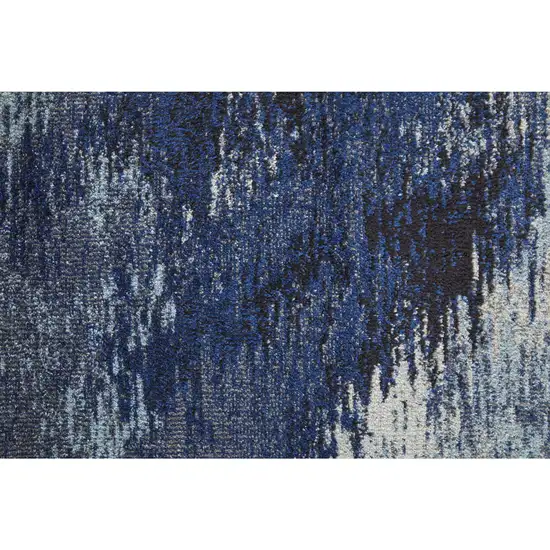 10' Abstract Power Loom Runner Rug Photo 3