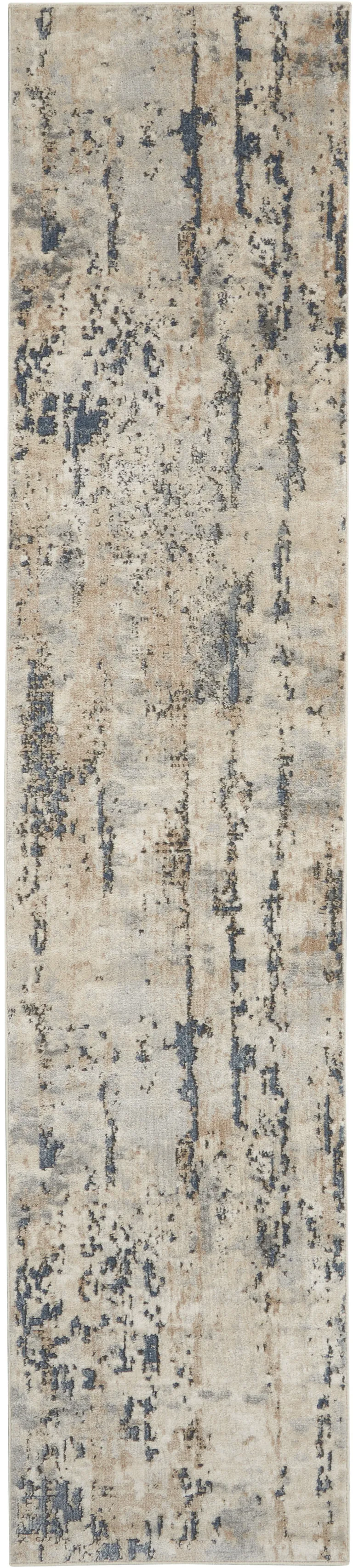 10' Abstract Power Loom Runner Rug Photo 1