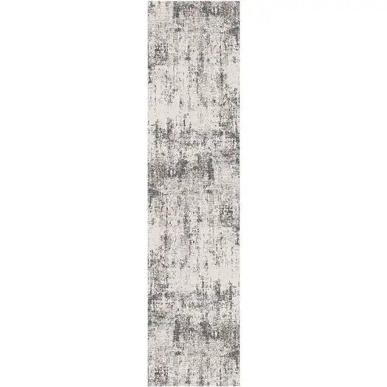 10' Abstract Power Loom Runner Rug Photo 1