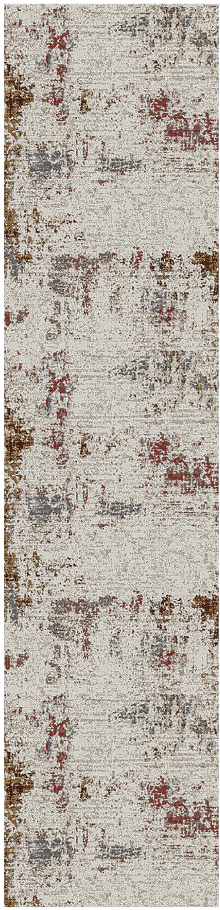 10' Abstract Power Loom Runner Rug Photo 1