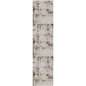 Photo of 10' Abstract Power Loom Runner Rug