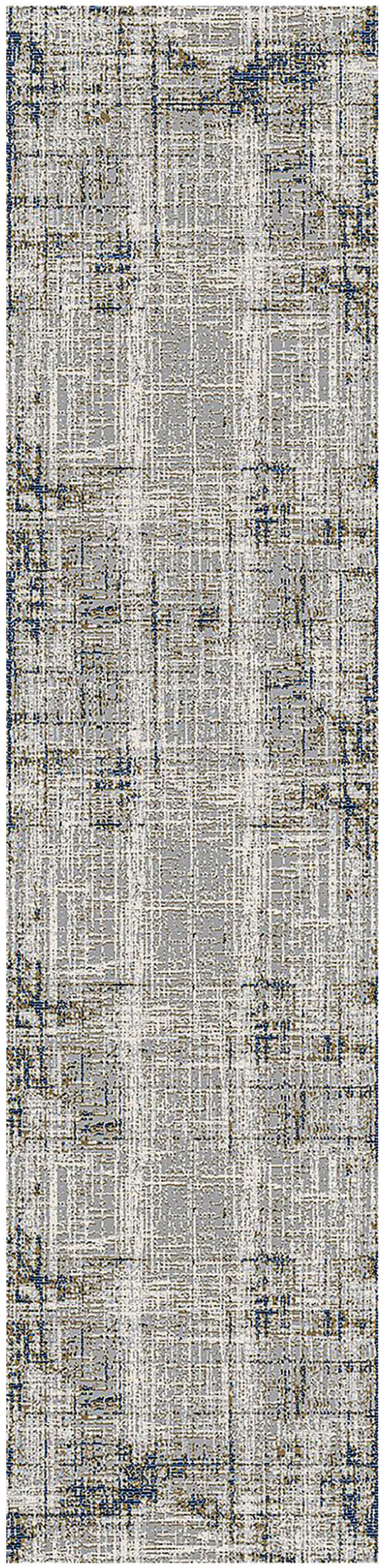 10' Abstract Power Loom Runner Rug Photo 1