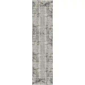 Photo of 10' Abstract Power Loom Runner Rug