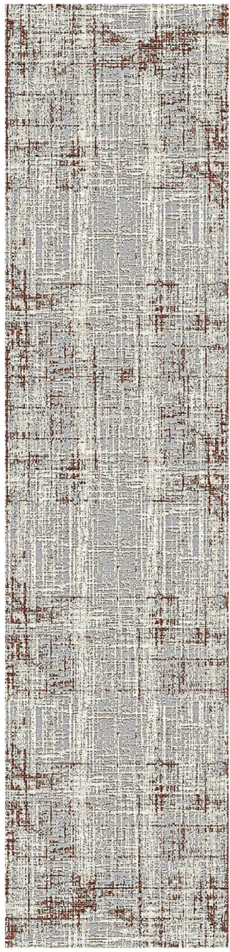 10' Abstract Power Loom Runner Rug Photo 1