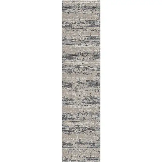 10' Abstract Power Loom Runner Rug Photo 1