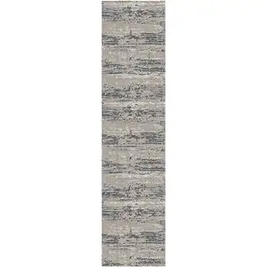 Photo of 10' Abstract Power Loom Runner Rug