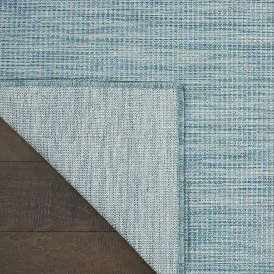 10' Aqua Power Loom Runner Rug Photo 3