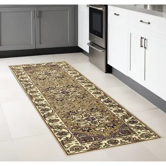 8' Beige And Ivory Area Rug Photo 2