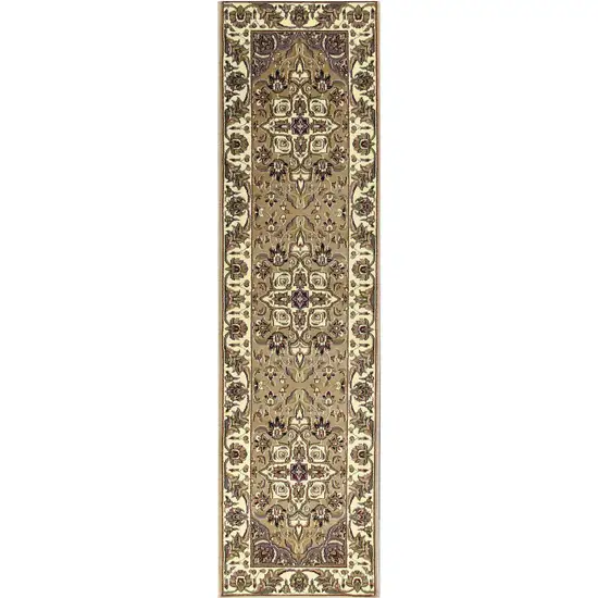 8' Beige And Ivory Area Rug Photo 2