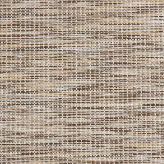 8' Beige Power Loom Runner Rug Photo 8