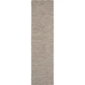 Photo of 8' Beige Power Loom Runner Rug