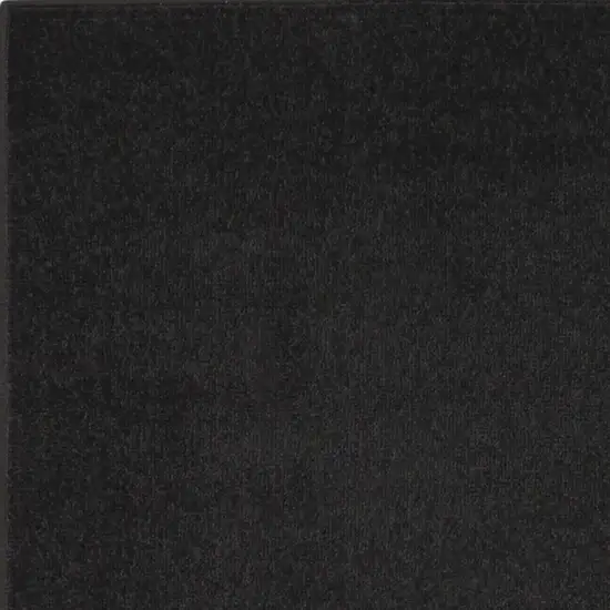 10' Black Non Skid Indoor Outdoor Runner Rug Photo 4