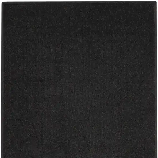 10' Black Non Skid Indoor Outdoor Runner Rug Photo 3