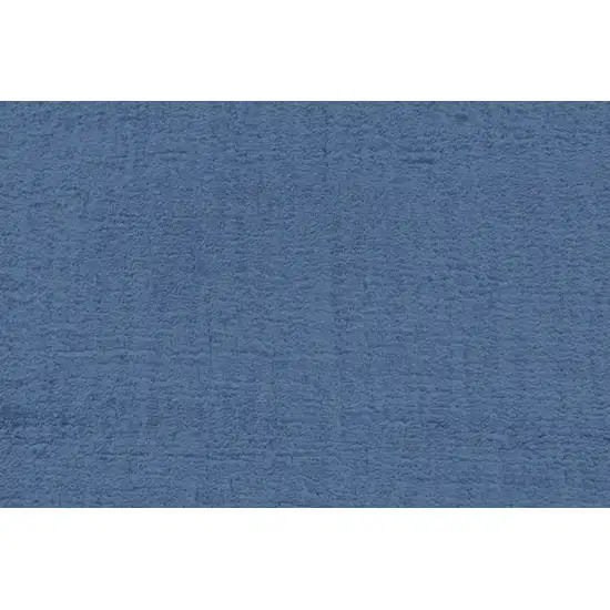 8' Blue Chevron Hand Woven Runner Rug Photo 7