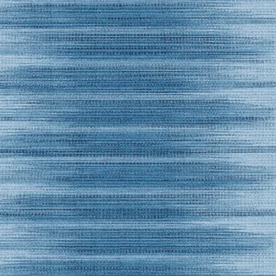 8' Blue Ombre Distressed Non Skid Runner Rug Photo 6