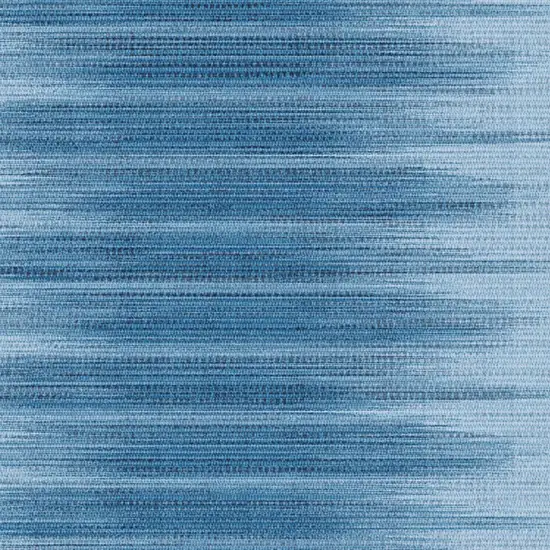 8' Blue Ombre Distressed Non Skid Runner Rug Photo 7