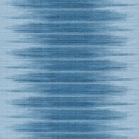 8' Blue Ombre Distressed Non Skid Runner Rug Photo 4