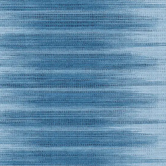 8' Blue Ombre Distressed Non Skid Runner Rug Photo 3