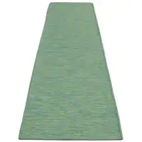 Photo of 12' Blue Power Loom Runner Rug