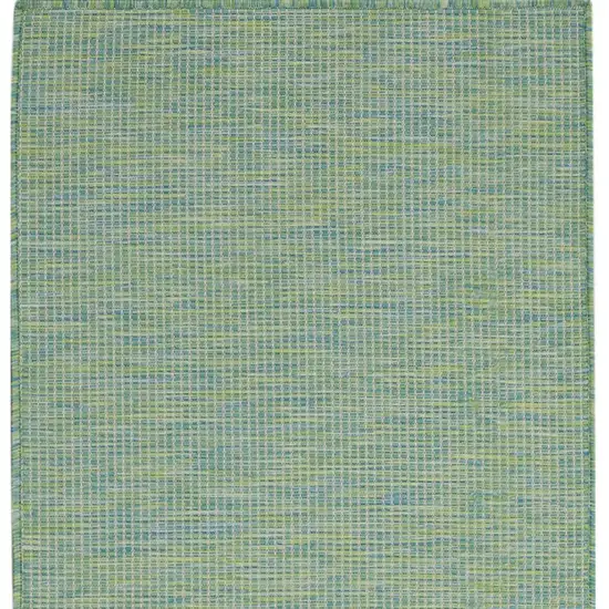 8' Blue Power Loom Runner Rug Photo 4