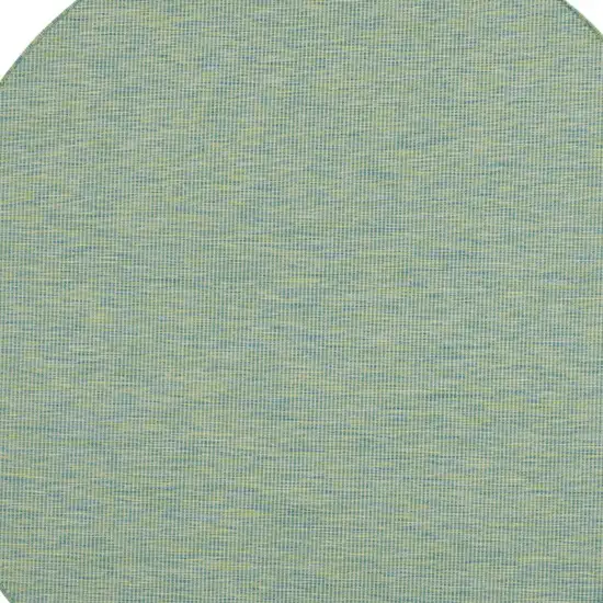 6' Blue Round Power Loom Area Rug Photo 3