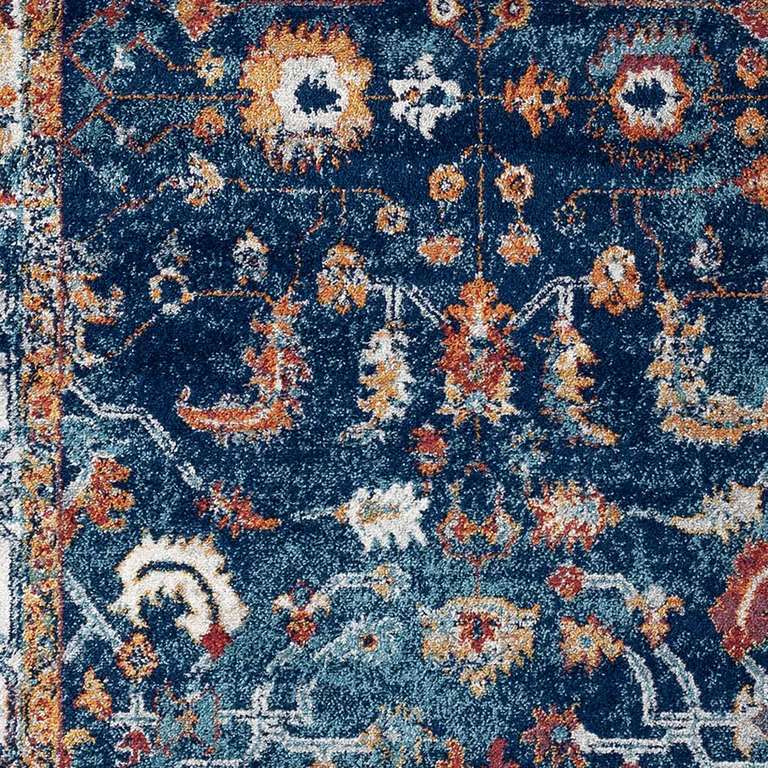 10' Oriental Power Loom Runner Rug Photo 4