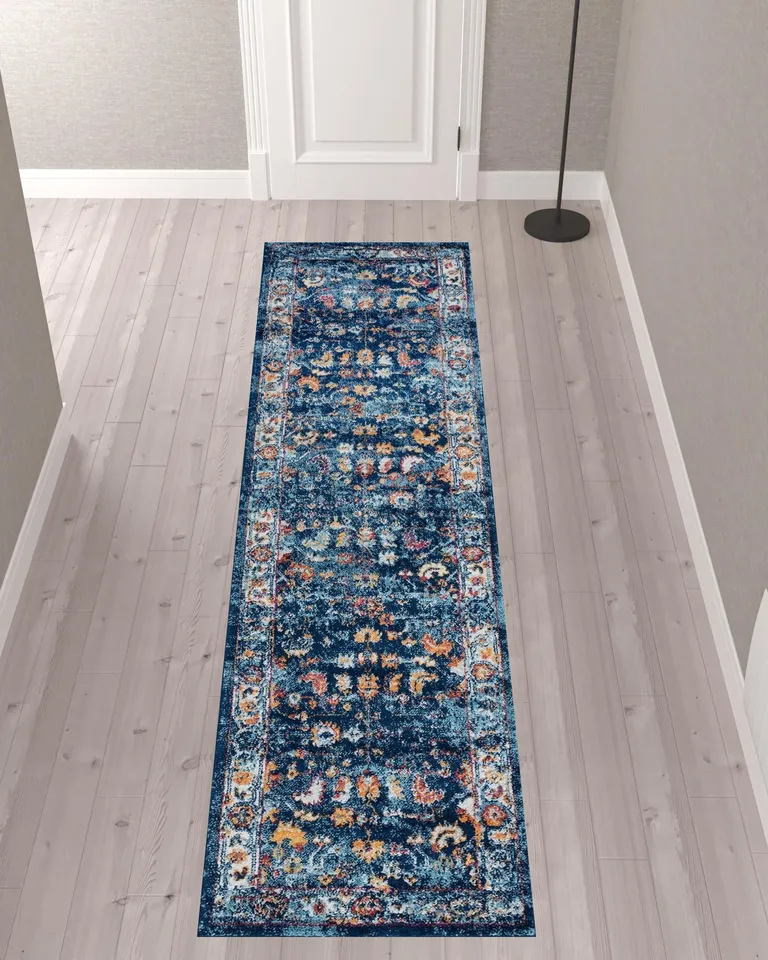 10' Oriental Power Loom Runner Rug Photo 3