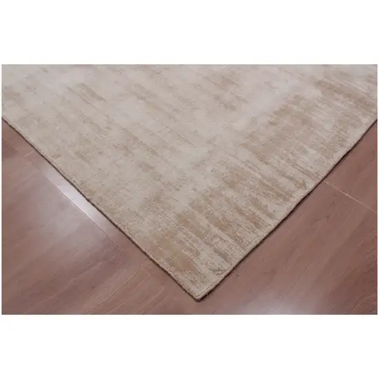 5' Champagne Round Hand Loomed Area Rug Photo 4