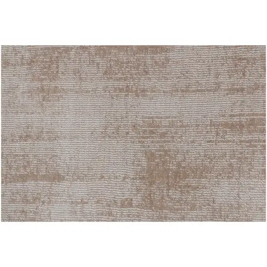 6' Champagne Round Hand Loomed Area Rug Photo 8