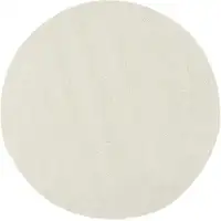 Photo of 7' Cream Shag Non Skid Round Rug