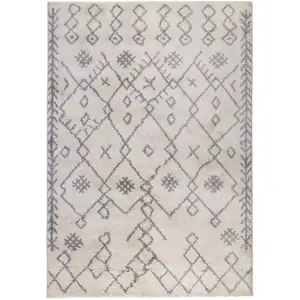 Photo of 10' Geometric Shag Runner Rug