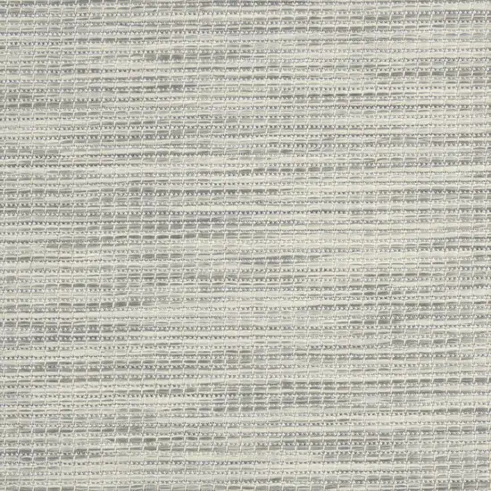 8' Gray Round Power Loom Area Rug Photo 9