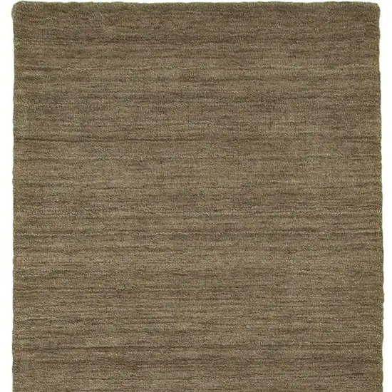 8' Gray Wool Hand Tufted Runner Rug Photo 4