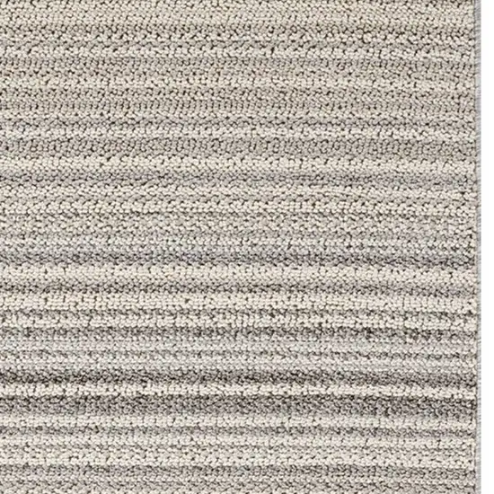 8' Gray and Beige Abstract Distressed Area Rug Photo 4