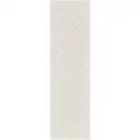 Photo of 6' Ivory Geometric Runner Rug