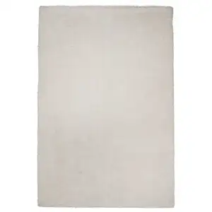 Photo of 8' Ivory Indoor Shag Runner Rug