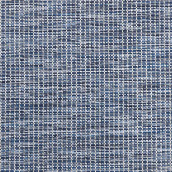 8' Navy Blue Round Power Loom Area Rug Photo 9