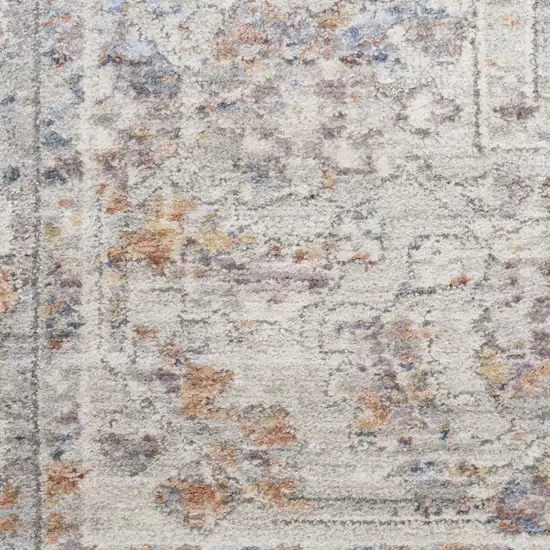 12' Oriental Power Loom Distressed Runner Rug Photo 3