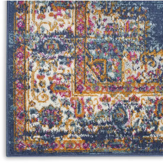 10' Oriental Power Loom Distressed Runner Rug Photo 7