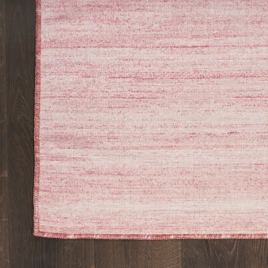 10' Pink Abstract Washable Runner Rug Photo 6