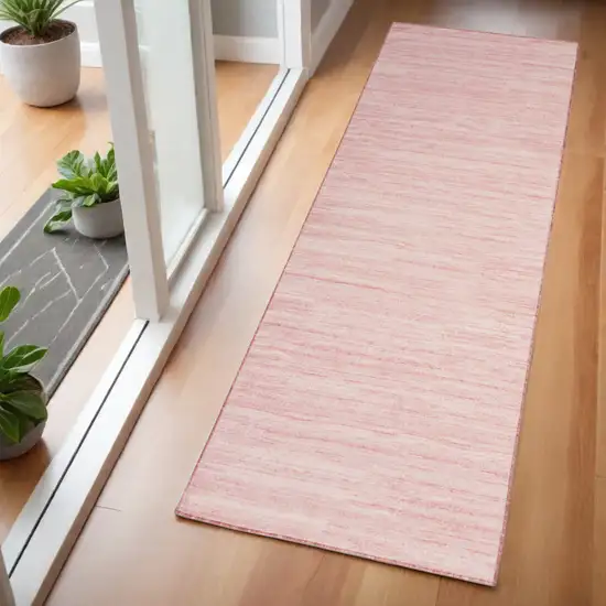 6' Pink Abstract Washable Runner Rug Photo 2