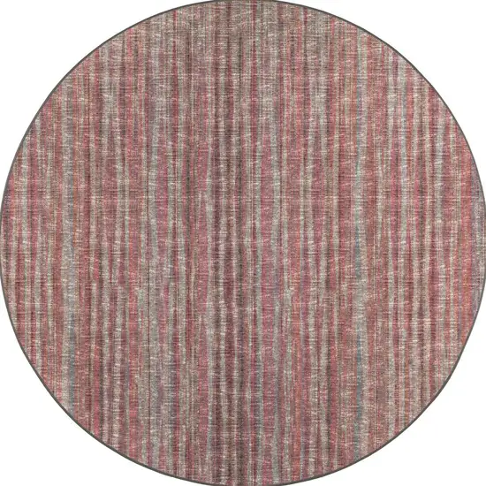 10' Pink Round Ombre Tufted Handmade Area Rug Photo 6