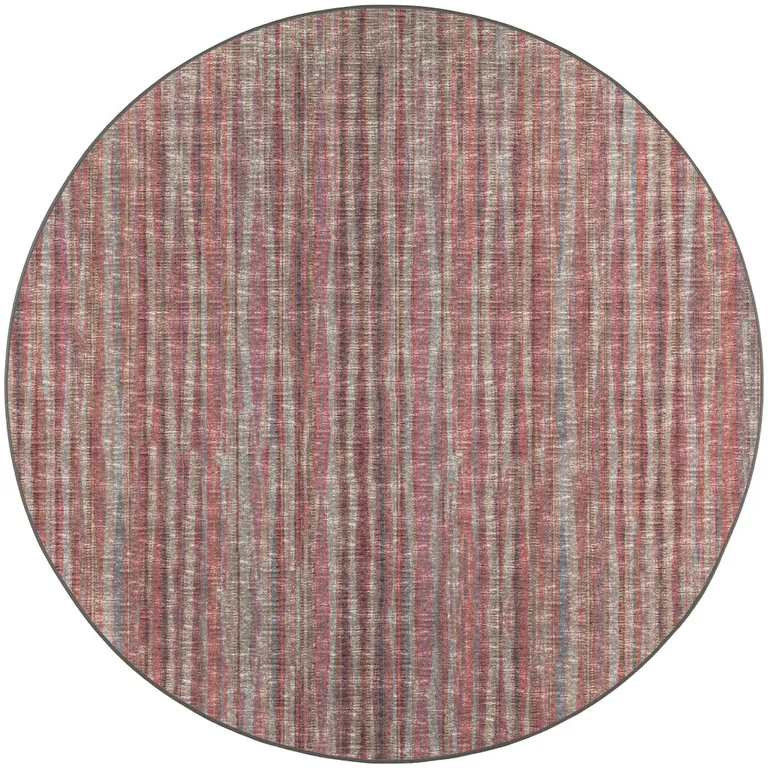 10' Pink Round Ombre Tufted Handmade Area Rug Photo 1