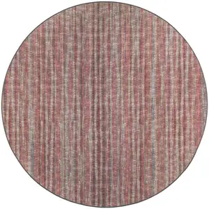 Photo of 10' Pink Round Ombre Tufted Handmade Area Rug