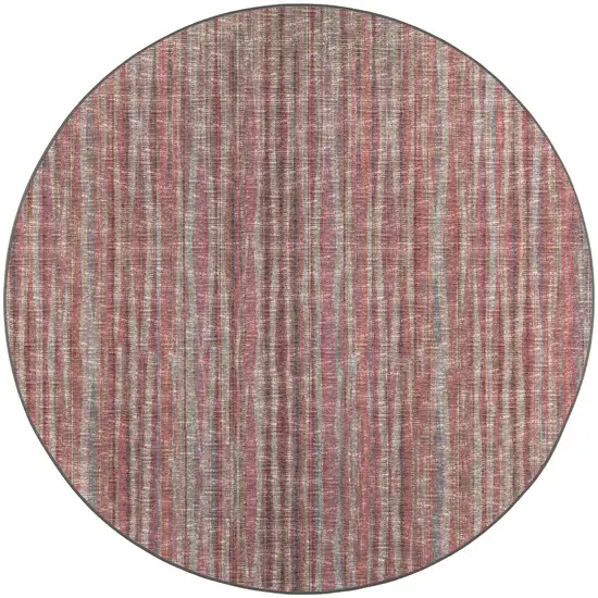 10' Pink Round Ombre Tufted Handmade Area Rug Photo 5