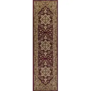 Photo of 8' Red And Beige Area Rug