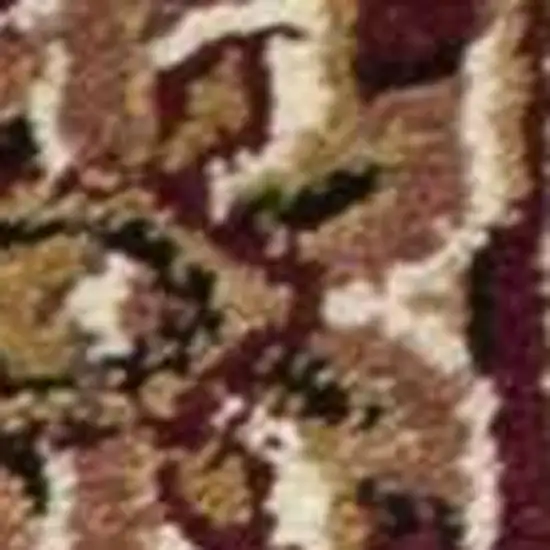 8' Red And Beige Area Rug Photo 7