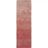 Photo of 8' Red Chevron Hand Woven Runner Rug